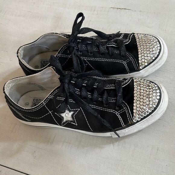 Converse Sequined  Sneakers Size 8 - Picture 5 of 8